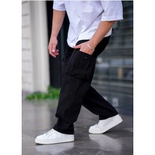 Tarz Cool Erkek Kargo Cep Baggy Pantolon