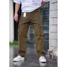 Tarz Cool Erkek Kargo Cep Baggy Pantolon