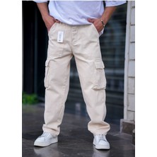 Tarz Cool Erkek Kargo Cep Baggy Pantolon