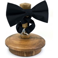 Kravatkolik Siyah Nokta Desen Klasik Papyon P1885