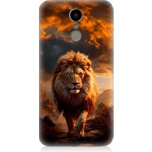 Teknomeg Lg K8 2017 Uyumlu Yırtıcı Aslan Kral Desenli Silikon Kılıf
