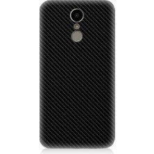 Teknomeg Lg K10 2017 Uyumlu Siyah Karbon Motif Desenli Silikon Kılıf