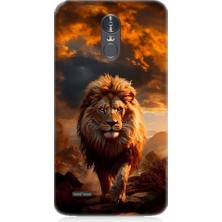 Teknomeg Lg Stylus 3 Uyumlu Yırtıcı Aslan Kral Desenli Silikon Kılıf