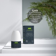 INCIA %100 Doğal Roll On Deodorant Erkekler İçin Ter Kokusu Önleyici Lekesiz 50 ml X2 Adet