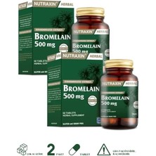 Nutraxin 2'li Ekonomik Paket Nutraxin Bromelain 500 Mg 60 Tablet