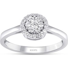 Keops Pırlanta 0.23 Karat Pırlanta Coronet  Fantezi Yüzük