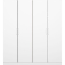 T Designo Almina Giyinme Dolabı - Çok Amaçlı Dolap - Gardırop 180 Cm-4 Kapaklı