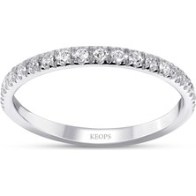 Keops Pırlanta 0.19 Karat Pırlanta Yarımtur Yüzük