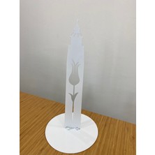 Nfs Dizayn Lazer Kesim Lale Desenli Metal Kağıt Havluluk