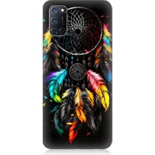Teknomeg Oppo A92 Uyumlu Renki Dream Catcher Düş Kapanı Desenli Silikon Kılıf