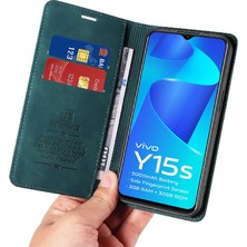 Manyi Mall Vivo Y15A 4G/Y15S 4g Pu Deri Folio Cüzdan Manyetik Koruyucu Telefon Kılıfı (Yurt Dışından)