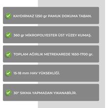 Vagonik Avatar Son Hava Bükücü Desenli Dijital Baskılı Halı Kaydırmaz Tabanlı Yıkanabilir Halı