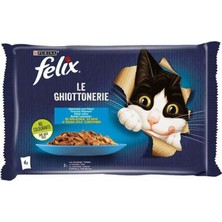 Felix Multipack Somonlu ve Ton Balıklı 4X85 gr 12'li Yetişkin Kedi Yaş Maması