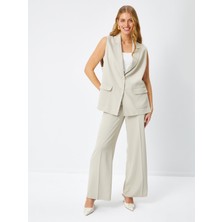 Faik Sönmez Yanları Bant Detaylı Dokuma Yelek 68719