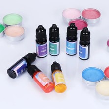 Haicheng Shop No.6 Tarzı 10ML Regments Mum Sabun Sıvı Boya Dıy Uv Epoksi Reçine Kalıp Takı Yapımı Alkol Mürekkep El Yapımı El Sanatları Boyama 18 Renk (Yurt Dışından)