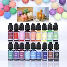 Haicheng Shop No.6 Tarzı 10ML Regments Mum Sabun Sıvı Boya Dıy Uv Epoksi Reçine Kalıp Takı Yapımı Alkol Mürekkep El Yapımı El Sanatları Boyama 18 Renk (Yurt Dışından)