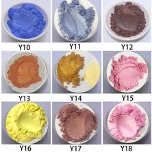 Haicheng Shop Y03 Stili 60 Renk Mika Pigment Tozu 7gşişe 25ML El Yapımı Reçine Mum Dolum Sanatı Güçlü Gizleme Gücü Ruj Deri Dıy (Yurt Dışından)