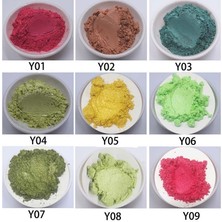 Haicheng Shop Y03 Stili 60 Renk Mika Pigment Tozu 7gşişe 25ML El Yapımı Reçine Mum Dolum Sanatı Güçlü Gizleme Gücü Ruj Deri Dıy (Yurt Dışından)