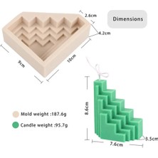 Haicheng Shop Bir Stil Mum Kalıbı Yapı Taşı Mum Kalıbı S-Şekilli Merdiven Geometrik Vazo Dıy Kokulu Mum Silikon Kalıp (Yurt Dışından)