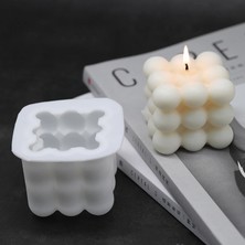 Haicheng Shop Beyaz Stil Diy Mumlar Kalıp Soya Balmumu Mumlar Kalıp Aromaterapi Alçı Mum 3D Silikon Kalıp El Yapımı Soya Mumları Aroma Balmumu Sabun Kalıpları (Yurt Dışından)