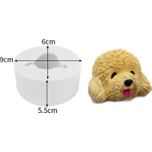 Haicheng Shop C Stili Teddy Köpek Kafası Mum Silikon Kalıp Yeni 3D Hayvan Şekli Parfüm Mum Yapımı Balmumu Kalıp Kore Tarzı Mum Kalıp Dıy (Yurt Dışından)