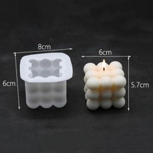 Haicheng Shop No.5 Tarzı Yeni 3D Silikon Yün Mum Kalıpları Kore Mum Kalıbı Yün Top Tasarım El Yapımı Soya Mumları Aroma Balmumu Sabun Kalıpları Yapımı (Yurt Dışından)