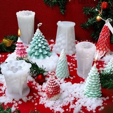 Haicheng Shop No.11 Stili Noel Aromaterapi Mum Kalıbı Dıy Noel Baba Noel Ağacı Alçı El Yapımı Mum Kalıp Noel Sabun Yapımı Kalıp (Yurt Dışından)