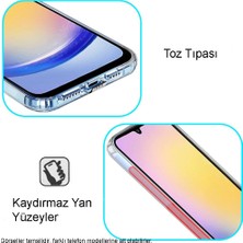 Case World Caseworld Samsung Galaxy A25 5g Kapak Kamera Korumalı Tıpalı Şeffaf Silikon Kılıf