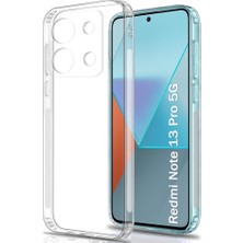 Case World Caseworld Xiaomi  Redmi Note  13 Pro 5g Kapak Kamera Korumalı Tıpalı Şeffaf Silikon Kılıf