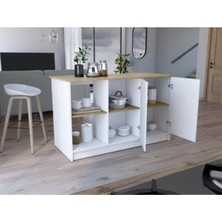 T Designo Bengi Mutfak Adası - ANTRASIT-150 Cm-Oturma Alanlı-Masa