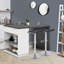 T Designo Milena Mutfak Adası - Alt Modül 150 cm Beyaz - Antrasit