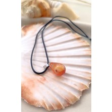 HD Marketim Gerdanlık Doğal Akik Taşı Aşk Kadın Kız Kolye