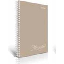 Tüftürük Macaron 120 Yaprak Spiralli 17X24 cm Çizgili Defter Ajanda