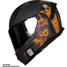 Motoanl Motosiklet Kask Ece 22.R06 Sertifikalı Güneş Vizörlü Fiber Kask Full Face Motor Kaskı Yeni Sezon Bones