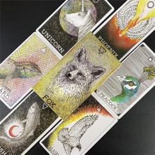 Chaoduo Shop TS81 Stili Yeni Lunalapin Tarot Güverte Hayvan Tarot Masa Oyunu Oyuncaklar Oracle Rider Kehanet Kartı Poker Hediye (Yurt Dışından)