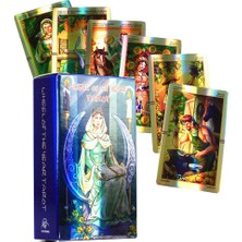 Chaoduo Shop Yılın Tekerleği Stili Delonew Tarot Kehanet Kartı Masa Oyunu Oyuncak Tahmin Astroloji Renkli Baskı Sunak Bezi Kurt Adam Sihirli (Yurt Dışından)