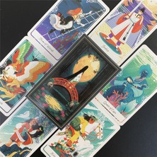 Chaoduo Shop TT95 Tarzı Yeni Altın Art Nouveau Tarot Kartları Masa Oyunu Kartları Ingilizce Kehanet Tarot Tatil Aile Hediye Parti Oyun Kartı (Yurt Dışından)