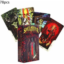 Chaoduo Shop Santa Muerte Tarzı Ay Kraliçesi Oracle Kartı Tam Ingiliz Parti Masa Oyunu 44 Kart Deste Tarot Astroloji Kehanet Kader Kartları (Yurt Dışından)