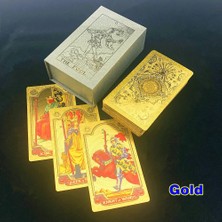 Chaoduo Shop Altın Tarzı 1 Güverte Tarot Kartları Kutulu Altın Tarot Ev Masa Oyunu Hediyesi L698 (Yurt Dışından)