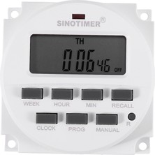 Brettablata Sinotimer TM618H-2 220V Ac Dijital Zaman Anahtarı Çıkış Gerilimi 220V 7 Gün Haftalık Programlanabilir Zamanlayıcı Anahtarı Işıklar Için Uygulama (Yurt Dışından)