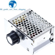 Brettablata Profesyonel Voltaj Regülatörleri 4000W 220V Yüksek Güç Scr Hız Kontrol Cihazı Elektronik Voltaj Regülatörü Vali Termostat Bs (Yurt Dışından)