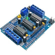 Brettablata L293D Motor Kontrol Sürücü Kalkanı Çift Arduino MEGA2560 4 Kanal L293 Motor Sürücü Genişletme Kartı Motor Sürücü Modülü (Yurt Dışından)