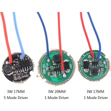 Brettablata 1 Adet 3W LED Sürücü 17MM/20MM DC3.7V 1 Mod 5 Mod LED El Feneri Sürücüsü (Yurt Dışından)