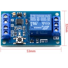 Brettablata 12V Tek Bond Düğmesi Bistable Röle Modülü Modifiye Araba Çalıştırma ve Durdurma Kendinden Kilitleme Anahtarı Bir Anahtar (Yurt Dışından)