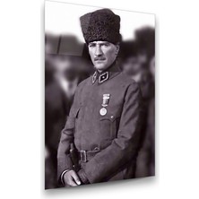 Glass Art Atatürk Dikey Cam Tablo