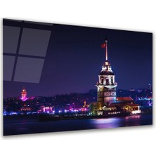 Glass Art Kız Kulesi Yatay Cam Tablo