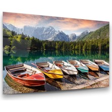 Glass Art Kayıklar Yatay Cam Tablo