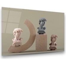 Glass Art Dekoratif Biblolar ve Heykel Sanatı Yatay Cam Tablo