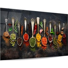 Glass Art Karışık Baharatlar Yatay Cam Tablo