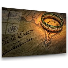 Glass Art Yüzük Yatay Cam Tablo